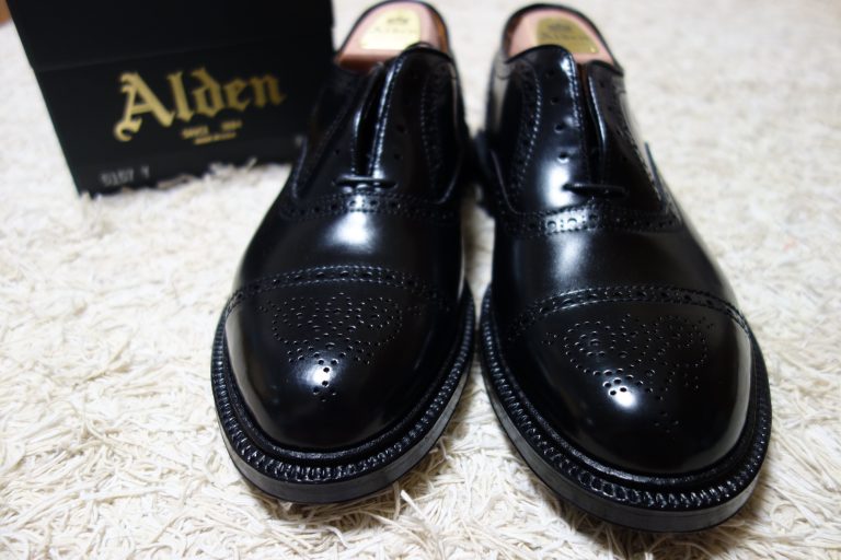 alden cordovan straight tip boot
