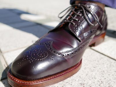 ALDEN Short Wing Tip Blucher With Antique Double Oak Outsole